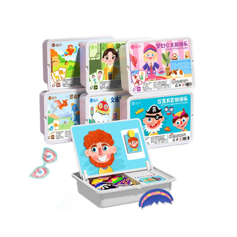 ⏳Begrenzte Zeit 40% Rabatt💥🔥🎨Magnetisches Puzzle zum Anziehen von Gesichtern für Kinder im Vorschulalter