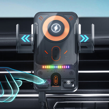 📱⏰ NUR NOCH HEUTE: 50% RABATT! Intelligente 2-in-1 Auto-Drehbare Handyhalterung & Kabelloses Ladegerät – Perfekt für Navigation, Freisprechen & sicheres Fahren ⚡✨