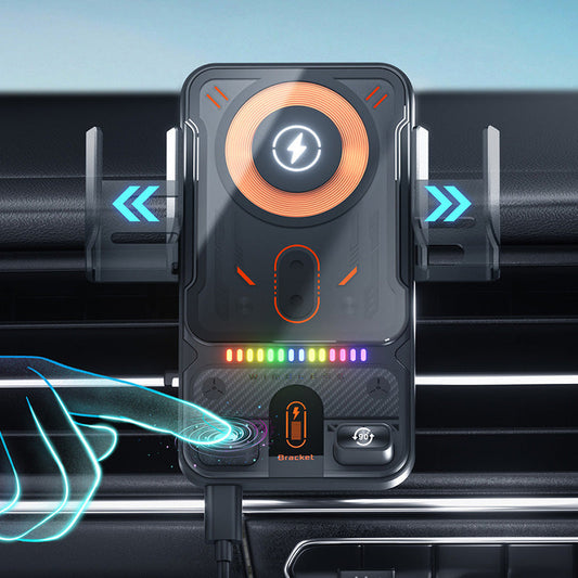 📱⏰ NUR NOCH HEUTE: 50% RABATT! Intelligente 2-in-1 Auto-Drehbare Handyhalterung & Kabelloses Ladegerät – Perfekt für Navigation, Freisprechen & sicheres Fahren ⚡✨