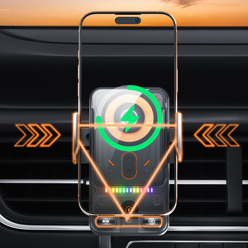 📱⏰ NUR NOCH HEUTE: 50% RABATT! Intelligente 2-in-1 Auto-Drehbare Handyhalterung & Kabelloses Ladegerät – Perfekt für Navigation, Freisprechen & sicheres Fahren ⚡✨