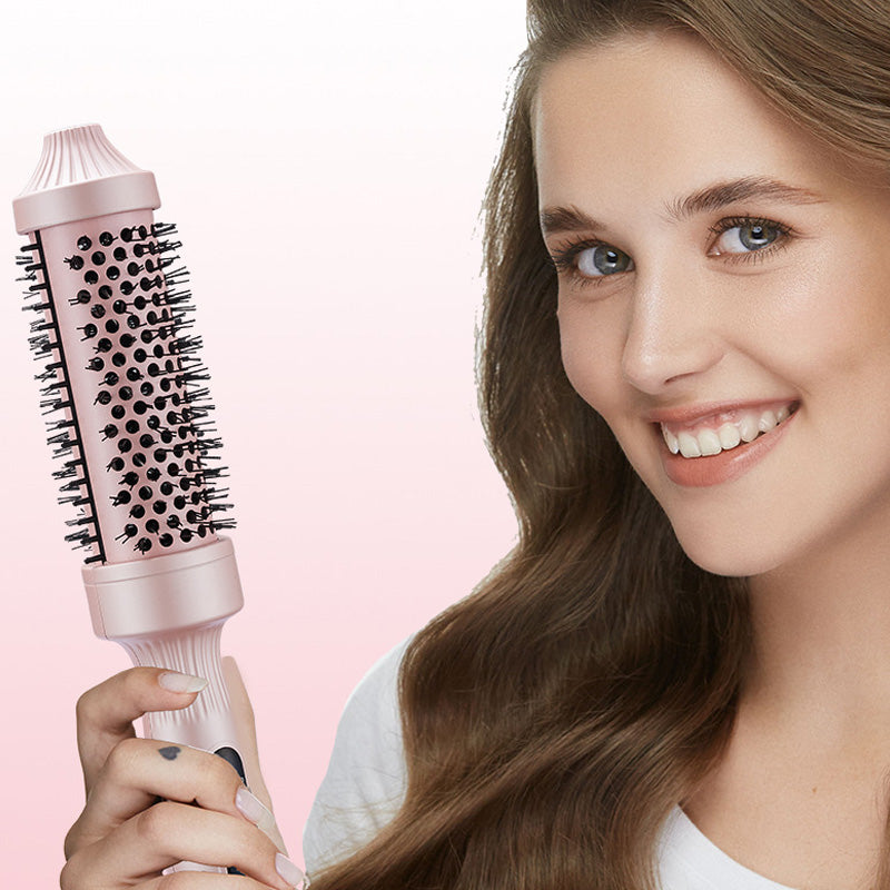 💇‍♀️🔥 32mm Ionen-Heizbürste – Locken & Volumen in 5min, glättet & stylt ohne Schäden ✨💨