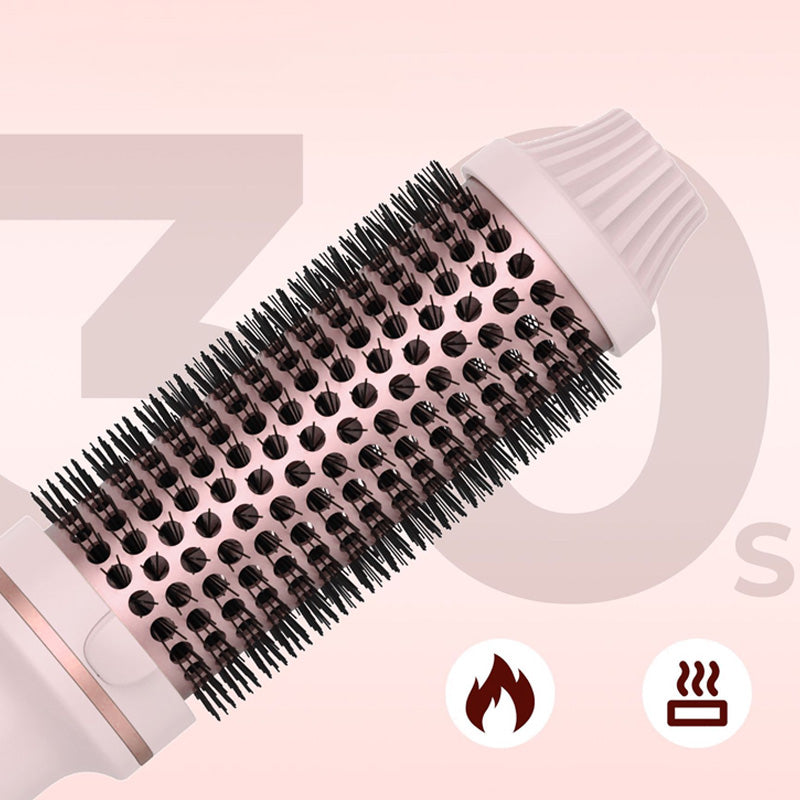 💇‍♀️🔥 32mm Ionen-Heizbürste – Locken & Volumen in 5min, glättet & stylt ohne Schäden ✨💨