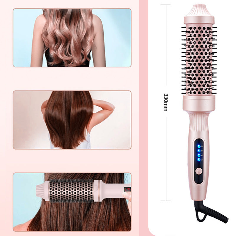 💇‍♀️🔥 32mm Ionen-Heizbürste – Locken & Volumen in 5min, glättet & stylt ohne Schäden ✨💨