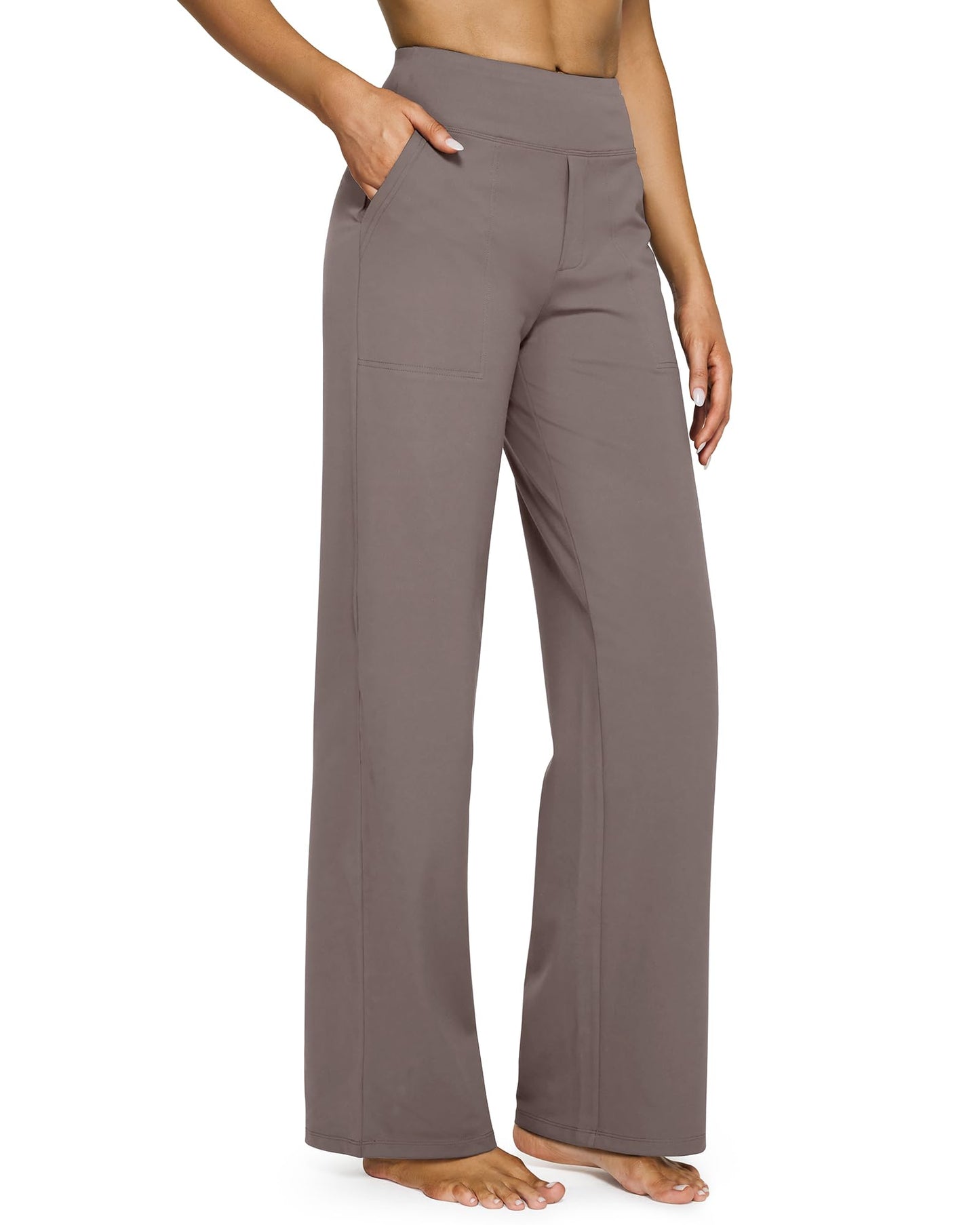 💖LAST-DAY-AKTION – 50 % RABATT 💖 Lässige Yoga-Hose mit weitem Bein für Damen mit hoher Taille und Stretch