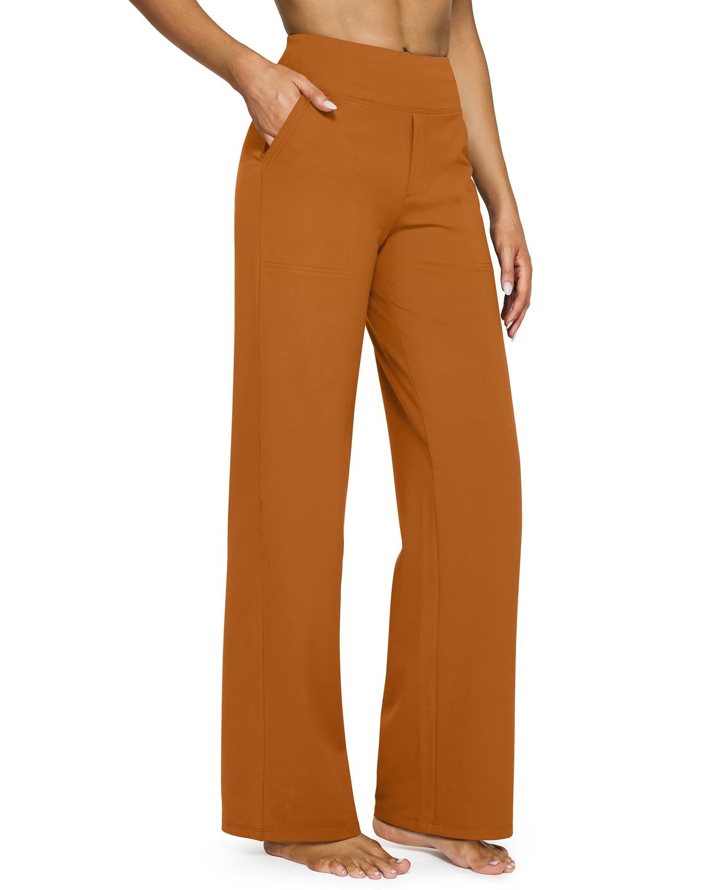 💖LAST-DAY-AKTION – 50 % RABATT 💖 Lässige Yoga-Hose mit weitem Bein für Damen mit hoher Taille und Stretch
