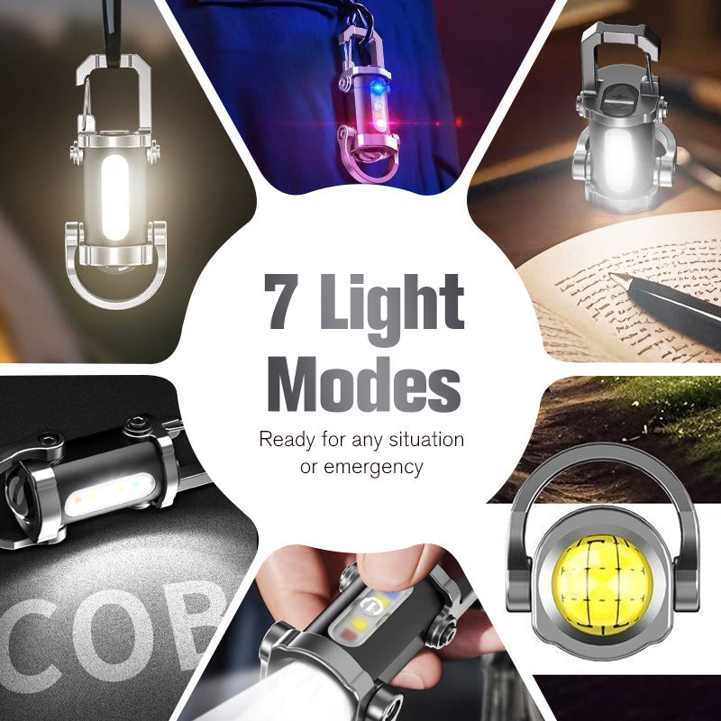 🔥Heißer Verkauf 50% Rabatt🔥✨1+1 gratis 🔦 Tragbare wiederaufladbare helle Schlüsselanhänger-Taschenlampe