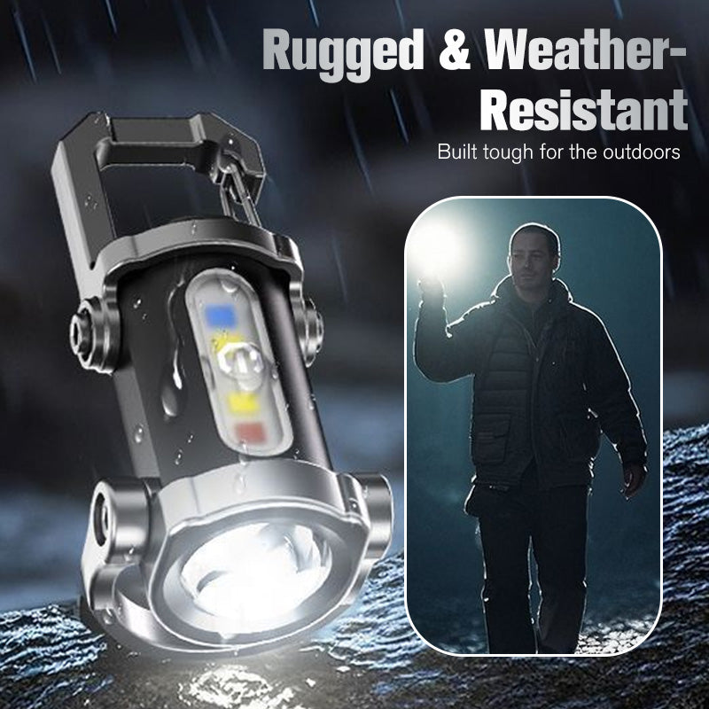🔥Heißer Verkauf 50% Rabatt🔥✨1+1 gratis 🔦 Tragbare wiederaufladbare helle Schlüsselanhänger-Taschenlampe