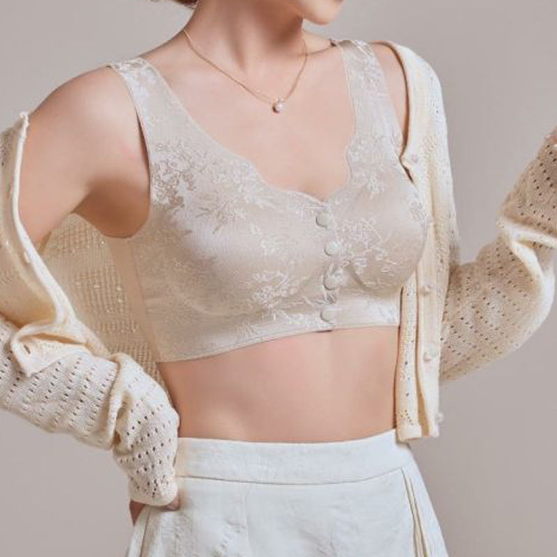 🎁 Herbst-Sonderangebot: 50% Rabatt 💃 Bequemer, vorne zu verschließender, bügelloser, nahtloser BH 🌸