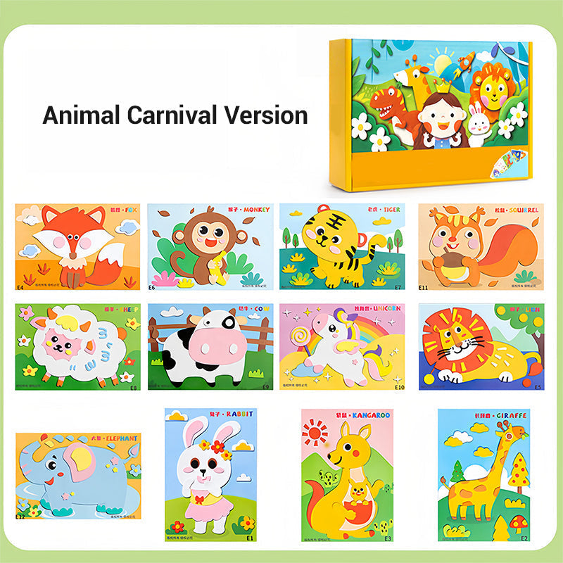 ⏳Begrenzte Zeit 50% Rabatt💥Kinder DIY 3D EVA Sticker Bastelset
