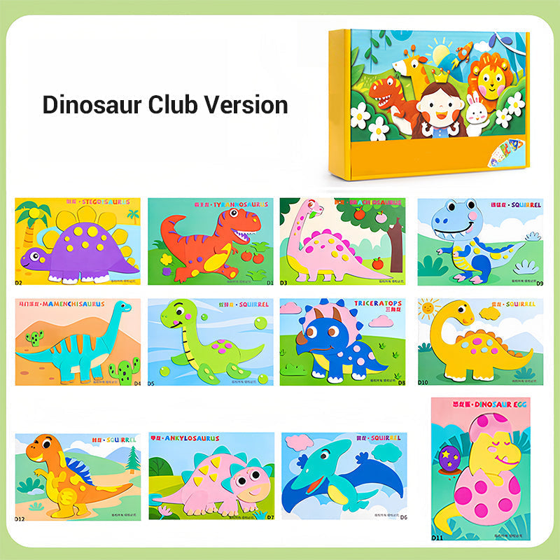 ⏳Begrenzte Zeit 50% Rabatt💥Kinder DIY 3D EVA Sticker Bastelset