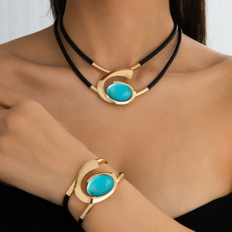 🔥Heißer Verkauf 50% Rabatt✨🐌 #DurableBohoJewelry #AcrylicStoneSet" #DurableBohoJewelry #AcrylicStoneSet"Vintage Boho Halskette & Armband Set