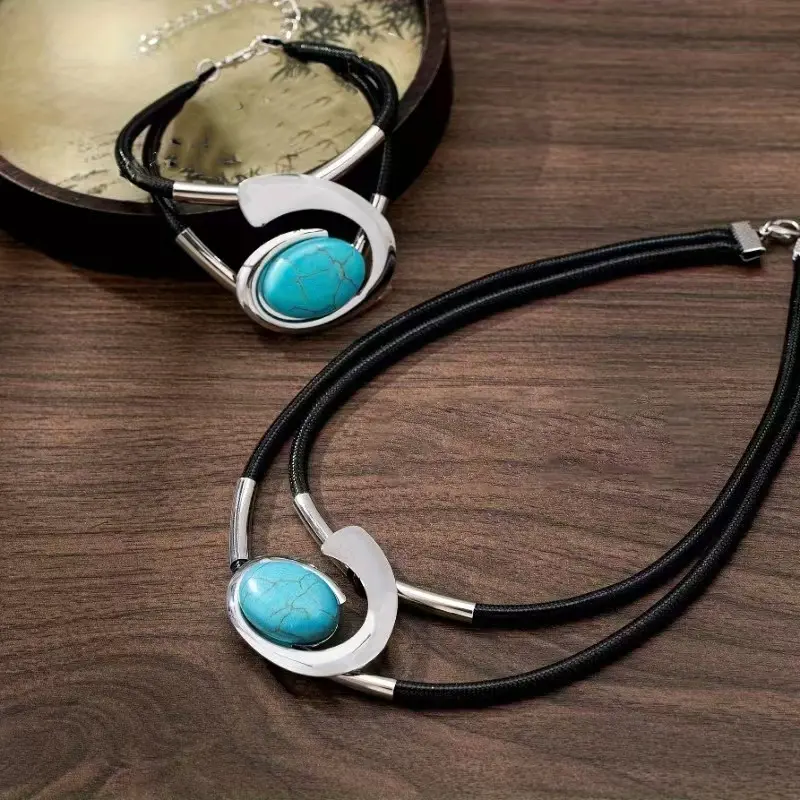 🔥Heißer Verkauf 50% Rabatt✨🐌 #DurableBohoJewelry #AcrylicStoneSet" #DurableBohoJewelry #AcrylicStoneSet"Vintage Boho Halskette & Armband Set