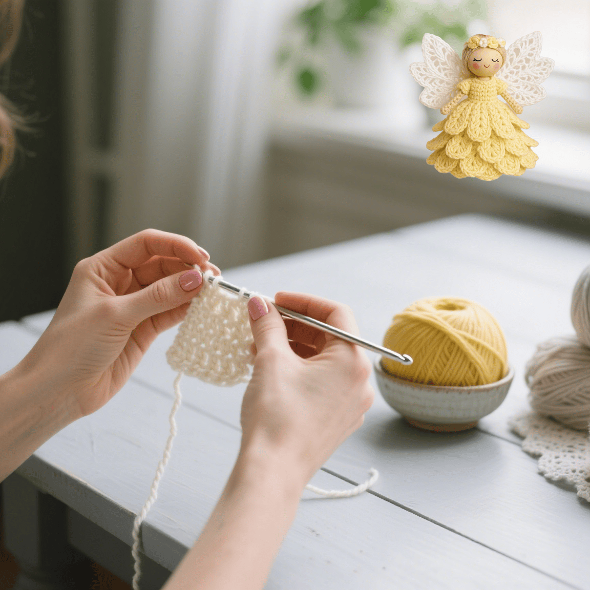 👼 50% RABATT + KAUFE 2 ERHALTE 3! ✨ Häkelset für Engelsfigur - Umfassendes Beginner-Freundliches Kit mit Wolle, Nadeln & Anleitung 🧶✨