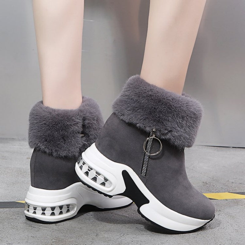 🔥Heißer Verkauf 50% Rabatt✨Damenstiefeletten mit dicker Sohle und Futter