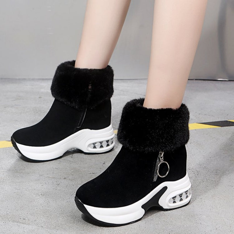 🔥Heißer Verkauf 50% Rabatt✨Damenstiefeletten mit dicker Sohle und Futter