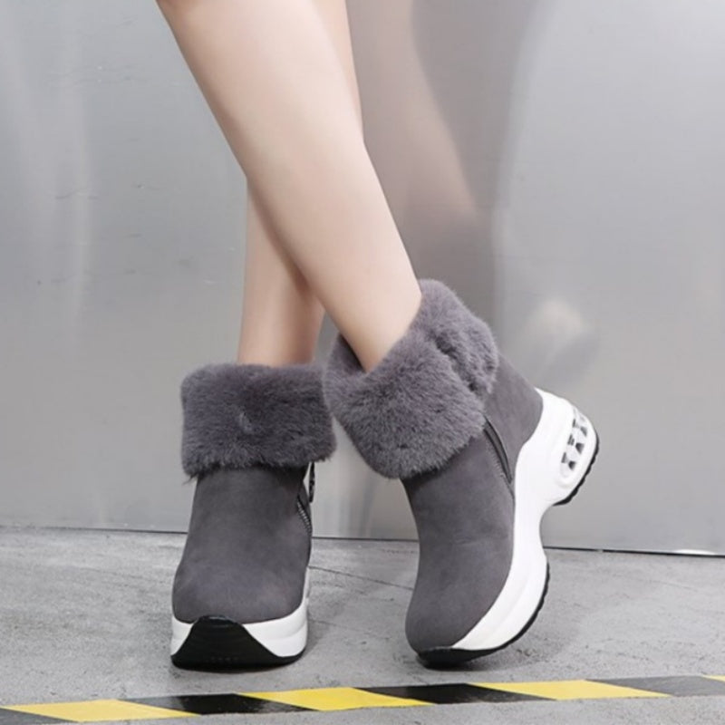 🔥Heißer Verkauf 50% Rabatt✨Damenstiefeletten mit dicker Sohle und Futter