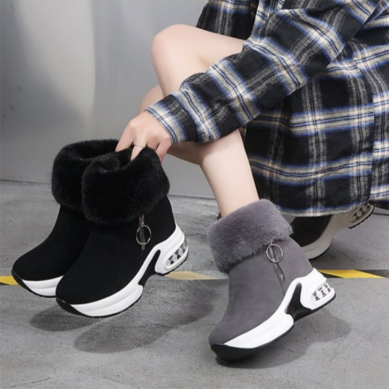 🔥Heißer Verkauf 50% Rabatt✨Damenstiefeletten mit dicker Sohle und Futter