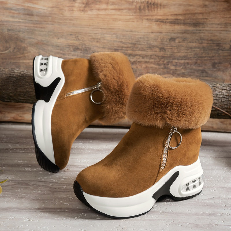 🔥Heißer Verkauf 50% Rabatt✨Damenstiefeletten mit dicker Sohle und Futter