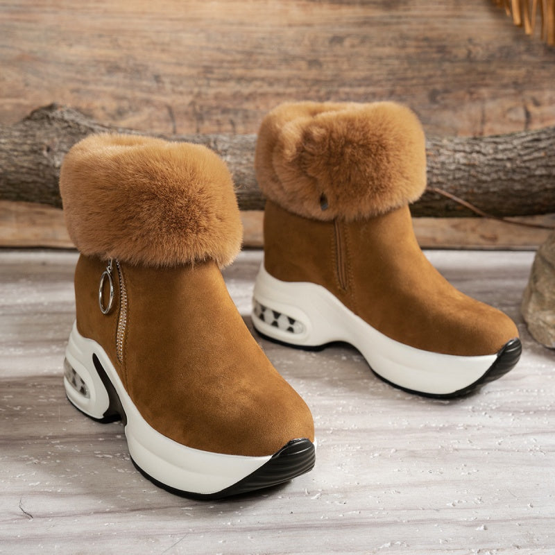 🔥Heißer Verkauf 50% Rabatt✨Damenstiefeletten mit dicker Sohle und Futter