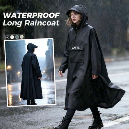 🔥Heißer Verkauf 50% Rabatt🔥Wasserdichter langer Regenmantel mit Kapuze für Roller🌧️