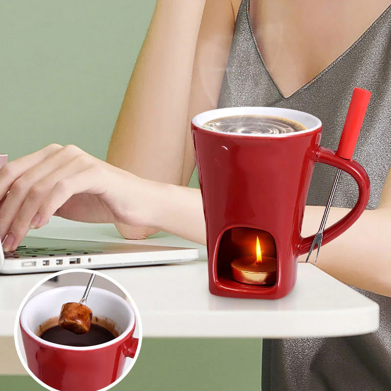 🎄Weihnachtsverkauf 50% RABATT🍫 Handgemachte Schokoladen-Schmelzbecher🎁 Das gemütliche Fondue-Erlebnis