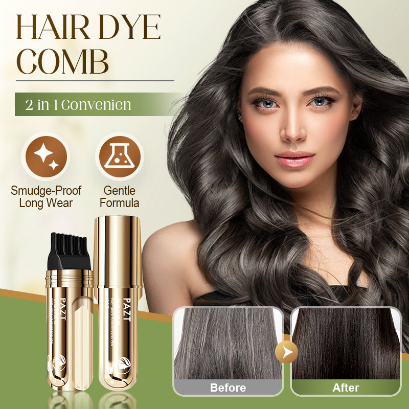 🔥Solange der Vorrat reicht 50% Rabatt!🎉2-in-1 praktischer Haarfärbekamm für graues Haar