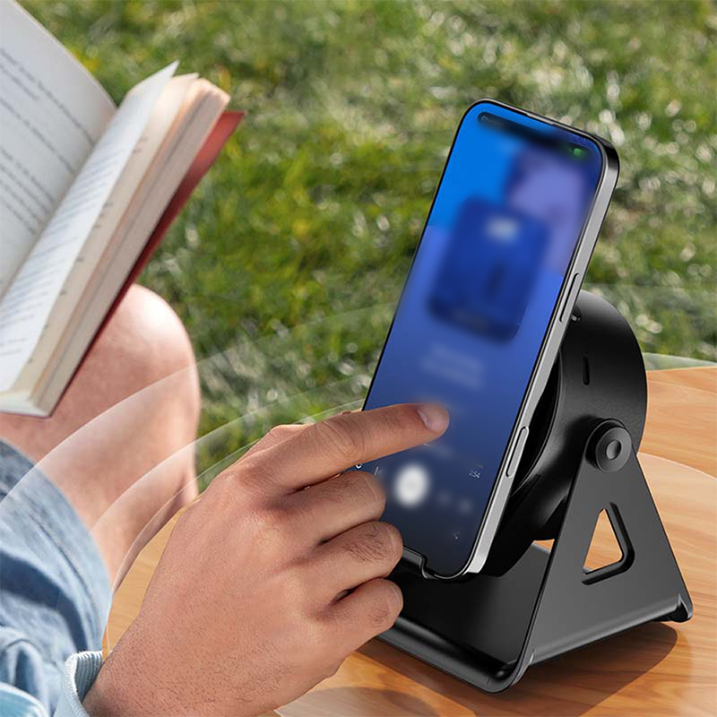 3-in-1 Langaton Laturi Magneettinen Jalusta Bluetooth Kaiutin