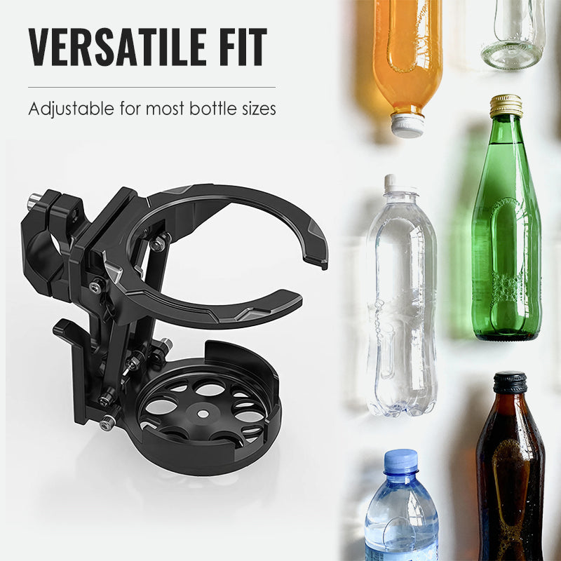 🔥Faltbarer Getränkehalter für Fahrrad, Motorrad und E-Bike, stabiler Becherhalter für Flaschen und Dosen, einfache Montage, bis 6,5 cm Durchmesser