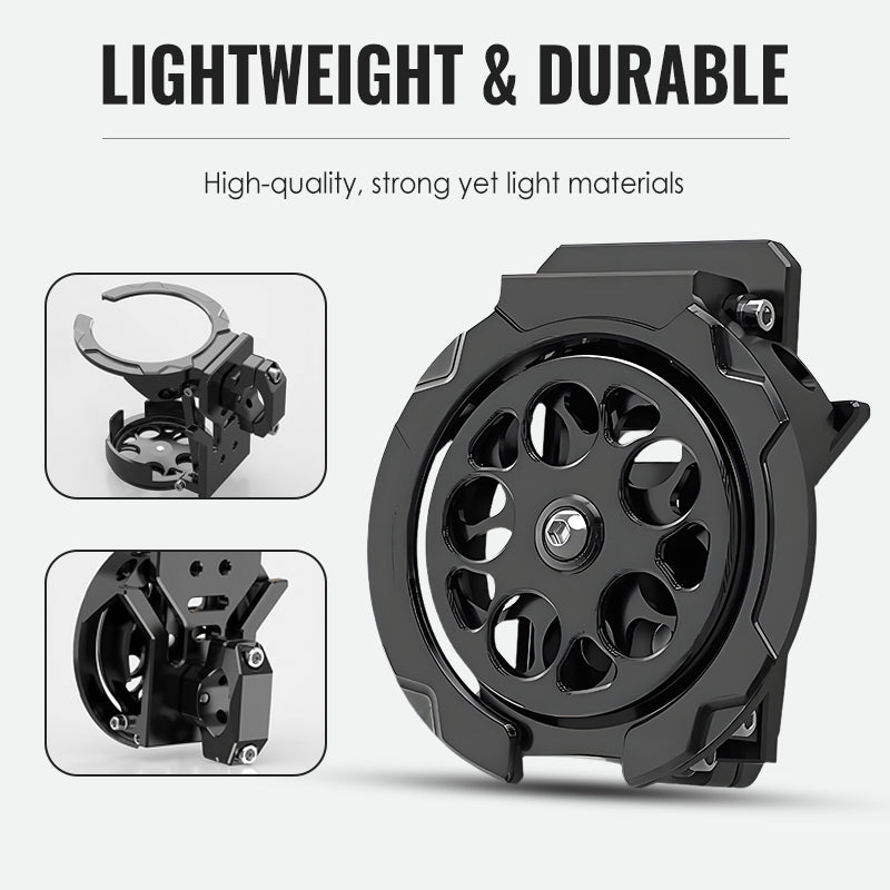 🔥Faltbarer Getränkehalter für Fahrrad, Motorrad und E-Bike, stabiler Becherhalter für Flaschen und Dosen, einfache Montage, bis 6,5 cm Durchmesser