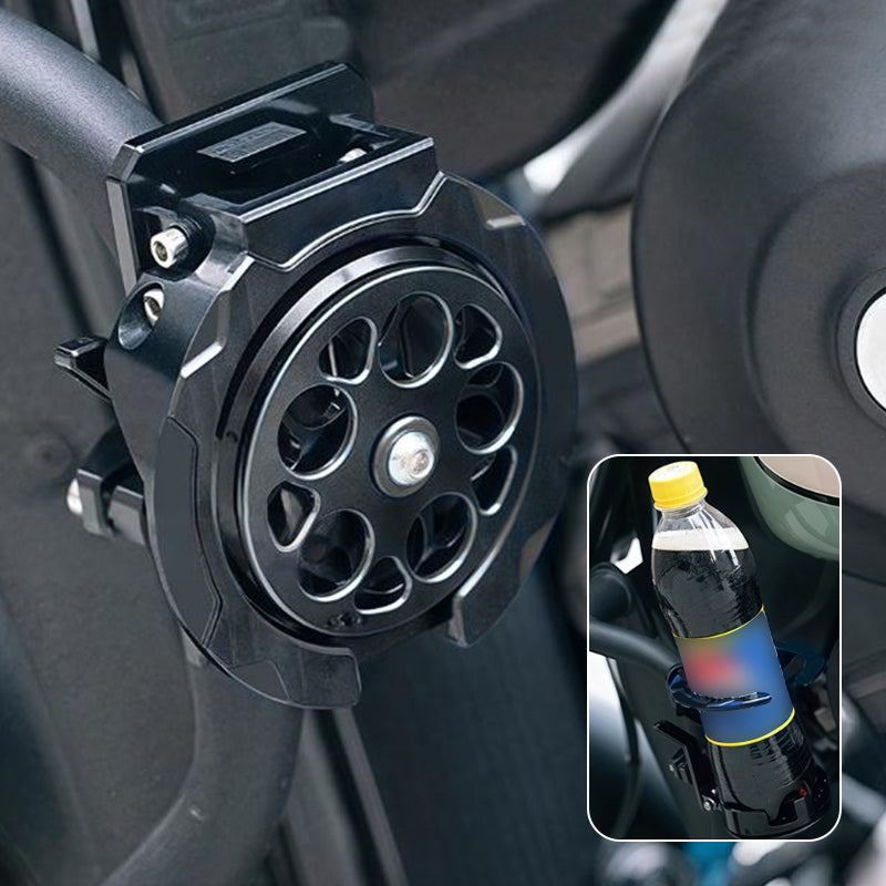 🔥Faltbarer Getränkehalter für Fahrrad, Motorrad und E-Bike, stabiler Becherhalter für Flaschen und Dosen, einfache Montage, bis 6,5 cm Durchmesser