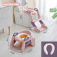 🚽 Baby-Toilettensitz Kinder mit Treppe Toilettentrainer für Kinder WC Sitz mit PU Gepolsterter Höhenverstellbar und Faltbar