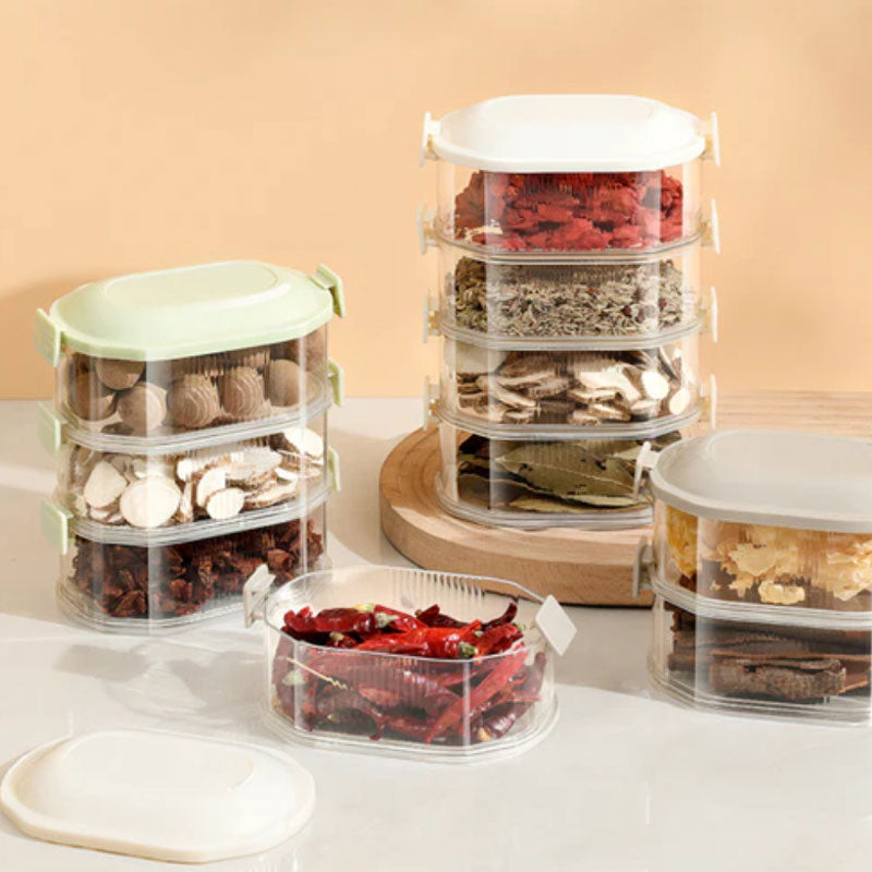 🎁50% Rabatt 🥣 Mehrschichtige Aufbewahrungsbox für Gewürze