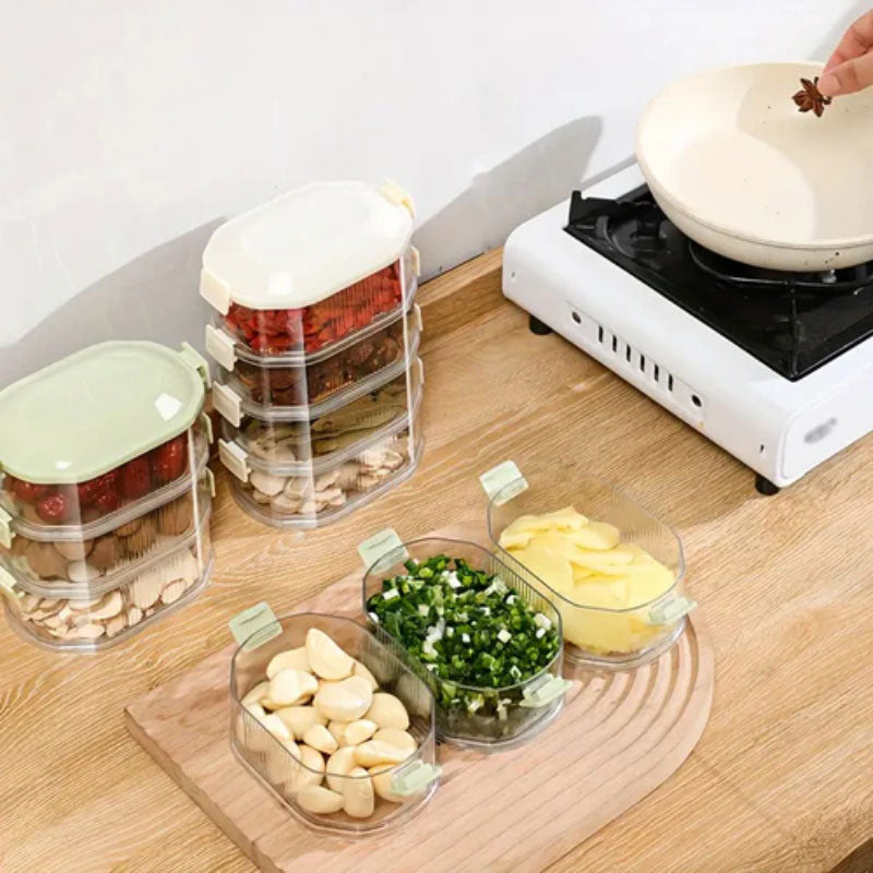 🎁50% Rabatt 🥣 Mehrschichtige Aufbewahrungsbox für Gewürze