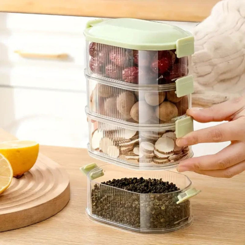 🎁50% Rabatt 🥣 Mehrschichtige Aufbewahrungsbox für Gewürze