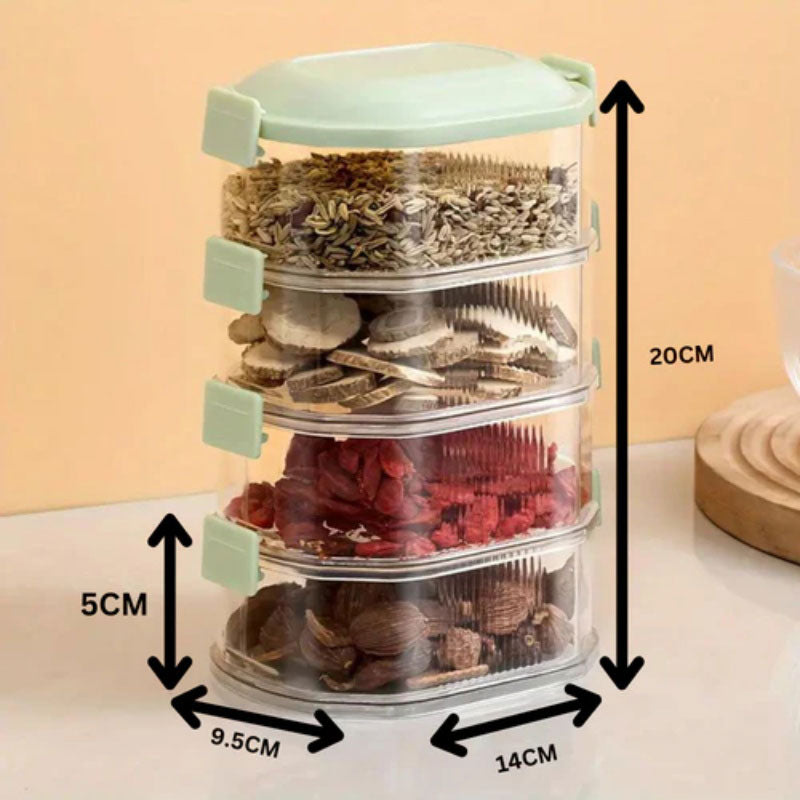🎁50% Rabatt 🥣 Mehrschichtige Aufbewahrungsbox für Gewürze