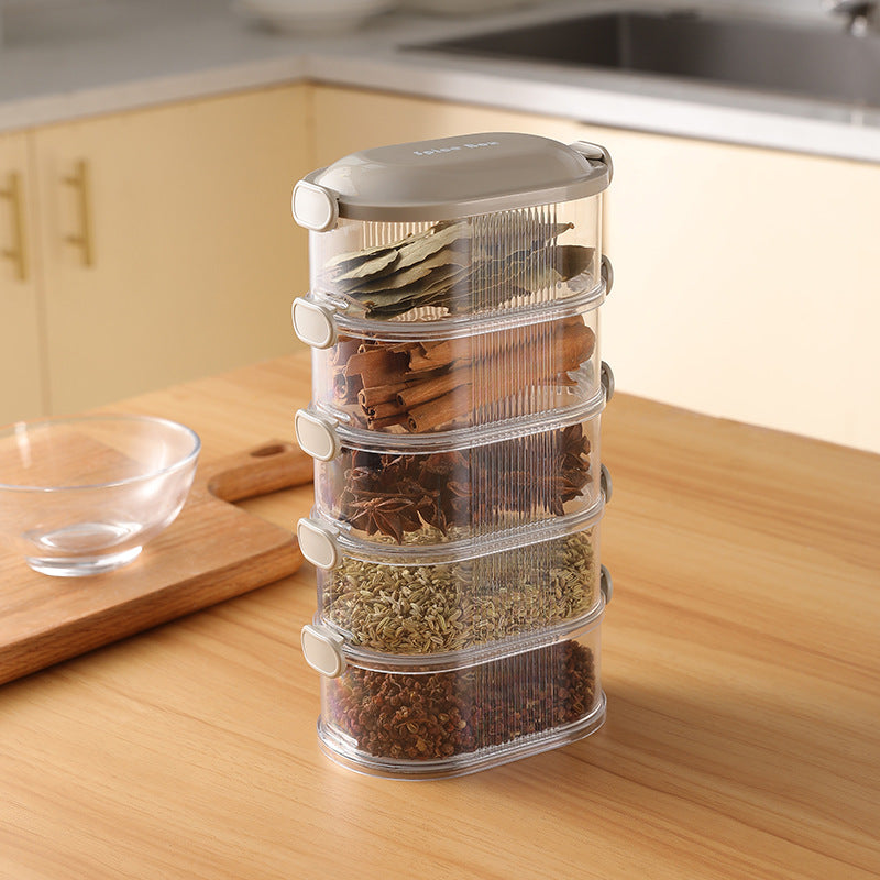 🎁50% Rabatt 🥣 Mehrschichtige Aufbewahrungsbox für Gewürze