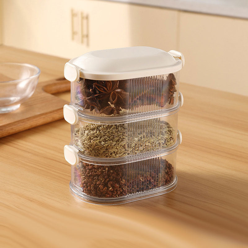 🎁50% Rabatt 🥣 Mehrschichtige Aufbewahrungsbox für Gewürze