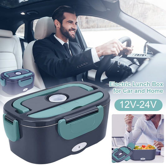 🍱 LIMITIERTES ANGEBOT: 50% RABATT! 🔌 Mobile Elektrische Brotdose (60W) – Für Auto & Haushalt, Edelstahl, 1.5L & Auslaufsicher ✨