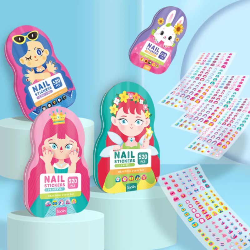 💥 Heißer Verkauf 50% Rabatt🔥Kids Nail Stickers(520pcs)