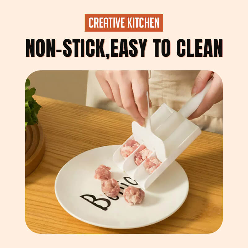 🍖 KAUFE 1, ERHALTE 1 GRATIS! 🧆 Dreifach-Fleischbällchen-Maker – Gleichmäßige Form, einfach zu bedienen & vielseitig – Perfekt für Fleischbällchen, Gemüsebällchen & Snacks ✨