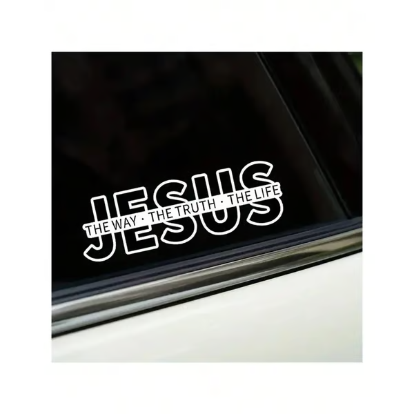 💥LETZTER TAG DES AUSVERKAUFS 49 % RABATT💥Jesus – Der Weg, die Wahrheit, das Leben Christlicher Vinyl-Aufkleber für Autos