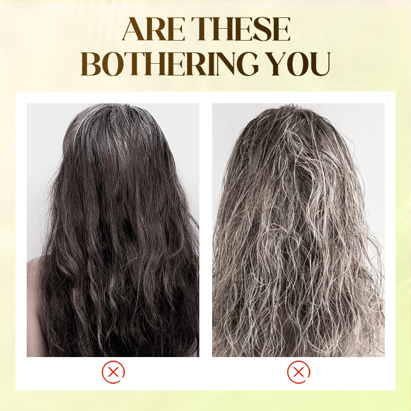 🔥Heißer Verkäufer 50% Rabatt💥Pflanzenbasierte Haarfarbe für graues Haar