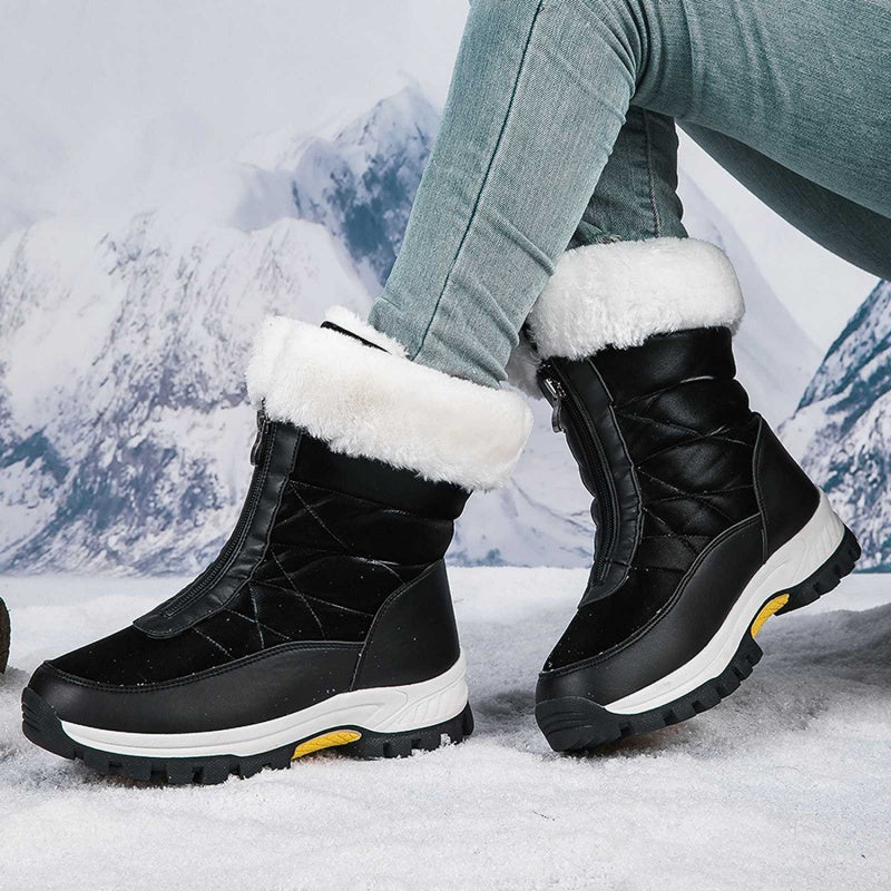 🔥Solange der Vorrat reicht 50% Rabatt!🎉Rutschfeste, warme Schneestiefel mit Reißverschluss für Damen