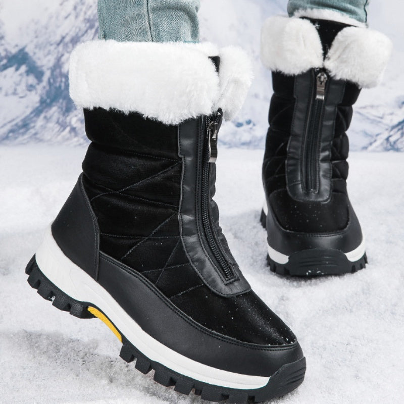 🔥Solange der Vorrat reicht 50% Rabatt!🎉Rutschfeste, warme Schneestiefel mit Reißverschluss für Damen
