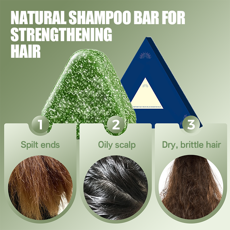 🌿 Natürliches festes Shampoo zur Stärkung der Haare – Sanfte Reinigung & kräftigende Pflege ohne Plastikmüll – Mit natürlichen Ölen & Vitaminen – Für schwaches, brüchiges Haar – Ideal für tägliche Anwendung & nachhaltige Haarpflege 🧴✨