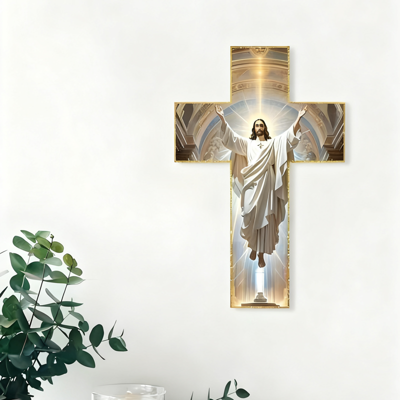 ⏳Begrenzte Zeit 50% Rabatt💥Retro-Wandkreuz mit Jesus Christus