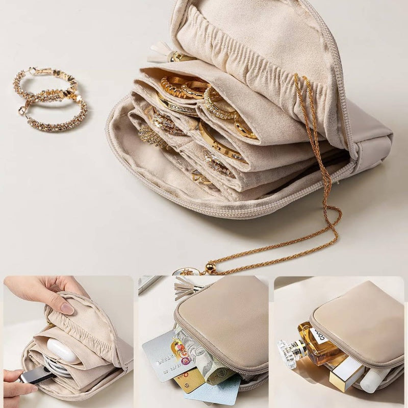 🏆✨Zweites Produkt zum halben Preis!🔥Mini Travel Schmucktasche mit Reißverschluss