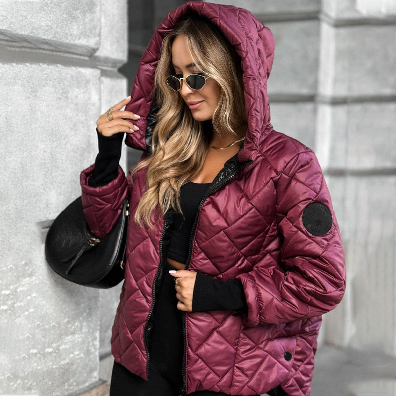 Besiegen Sie die Kälte: Das ultimative Winter-Essential | Gesteppte Baumwolljacke mit Kapuze