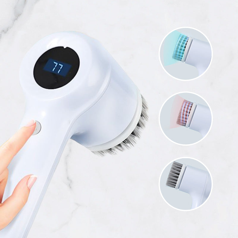 🧹🏆 50% RABATT! Multifunktionale elektrische Bürste – Rotierender Kopf, wasserdicht & wiederaufladbar – Für Bad, Küche, Fliesen & mehr ⚡🌿✨