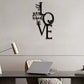 Schwarzes Metall Schild Wandkunst Dekoration